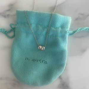 Tiffany Elsa Peretti Bean Necklace